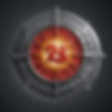 Digital Transformation of The Big Bang Theory Logo Artistic representation of The Big Bang Theory logo in a digital world