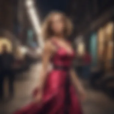 Bold Statements: The Art of Fashion Fearlessness Carrie Bradshaw showcasing a bold statement dress