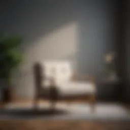 Elegant West Elm chair showcasing modern design