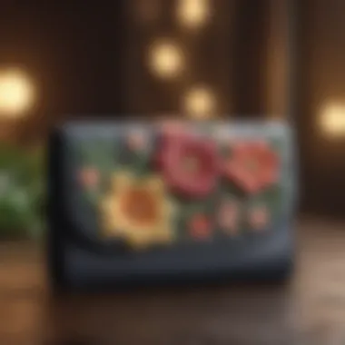 Elegantly designed floral wallet