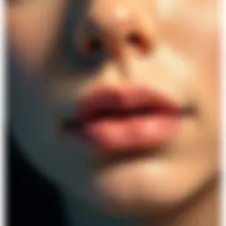 Close-up of face pigmentation cream texture