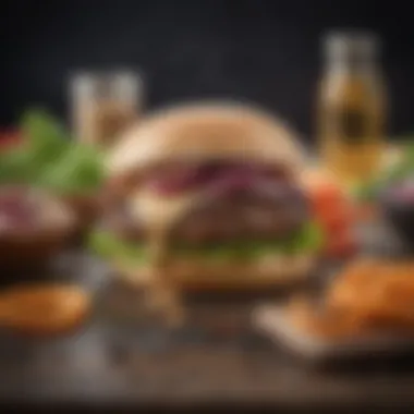 Fresh Ingredients Showcase Fresh ingredients for the HelloFresh burger