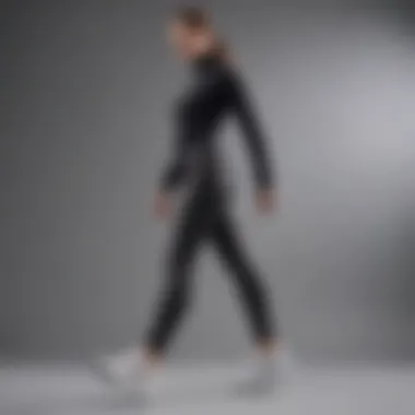 Fashion Lookbook with Leggings Fashionable lookbook page featuring high rise fleece lined leggings in various styles