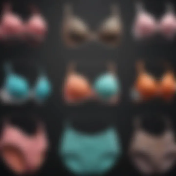 Variety of high-waisted bikini styles on display