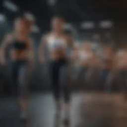 Dynamic group workout session showcasing diverse exercises