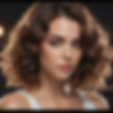 Transformative Styling Results Before and after styling results using the curling iron