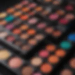 Close-up of Kylie Jenner Makeup Box Set showcasing its vibrant colors and luxurious packaging