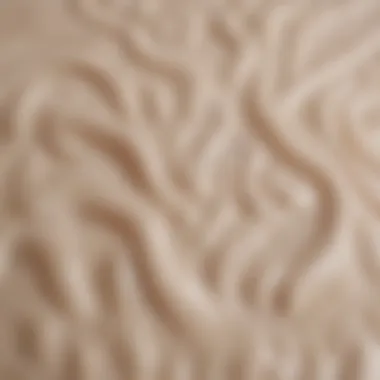 Close-up of a smooth, creamy texture of Lamar skin cream