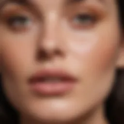 Close-up of Laura Mercier Tinted Moisturizer SPF texture on skin