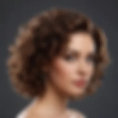 A close-up of defined curls after using Ms. Jessie's Curl Cream.