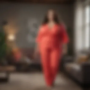 Brightly colored plus size lounge wear collection