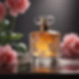 Charming perfume bottles with floral designs