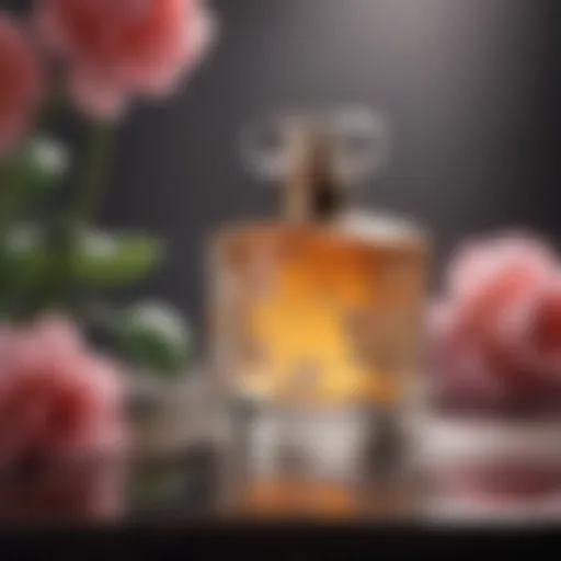 Charming perfume bottles with floral designs