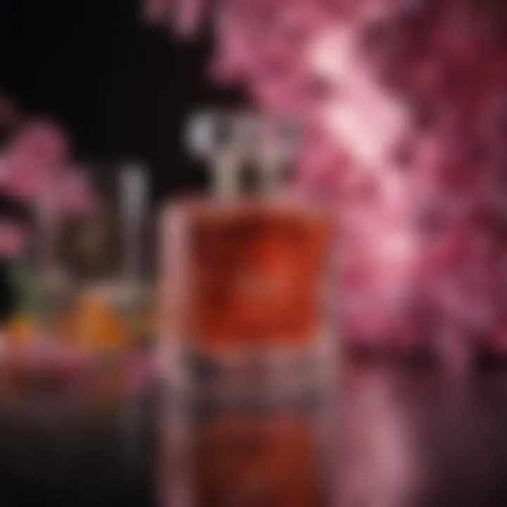 A vibrant display of fragrance notes and ingredients