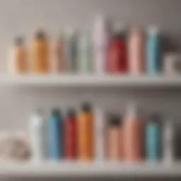 A selection of pubic hair removal creams on a bathroom shelf