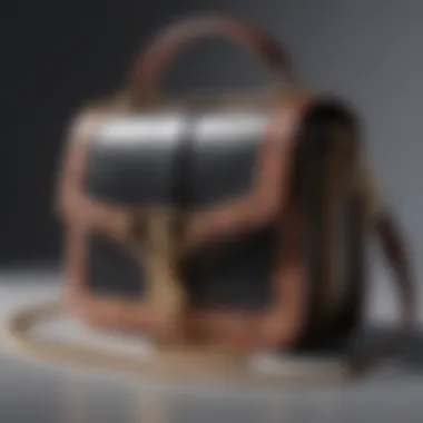 Crossbody Bag with Unique Hardware Stylish crossbody bag with unique hardware and detailing