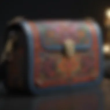 Vibrant Patterned Crossbody Bag Trendy crossbody bag featuring vibrant colors and patterns