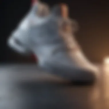 Close-up of the cutting-edge technology used in Serena's tennis shoes