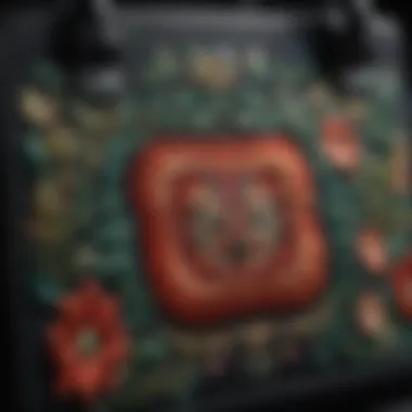 Intricate Embroidery: The Art of Personalization Close-up of embroidery on a personalized bag