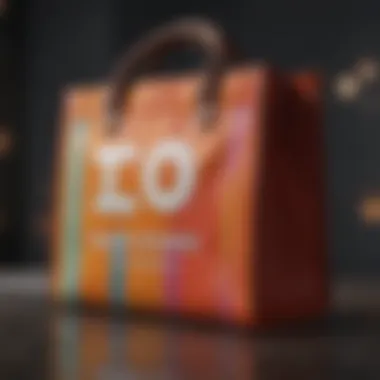 Vibrant Canvas Bags: A Personal Touch Artistic display of colorful canvas bags with names