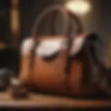 Elegant personalized leather bag showcasing craftsmanship