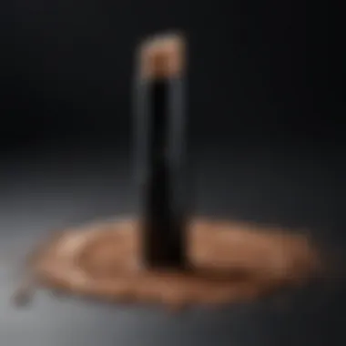 Close-up of blk opl Foundation Stick showcasing its texture