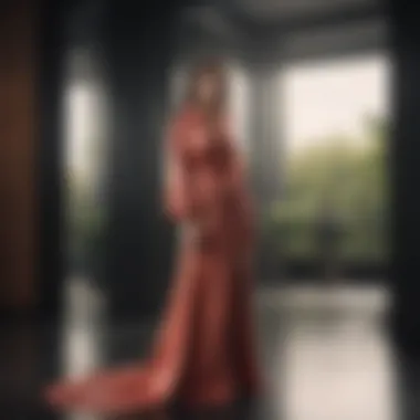 The Allure of Luxurious Extra Long Robes Luxurious extra long robe displayed in a stylish setting