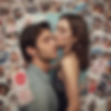 Iconic Romantic Comedy Posters A collage of iconic romantic comedy film posters.