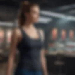 Elegant display of Knix tank tops showcasing innovative designs