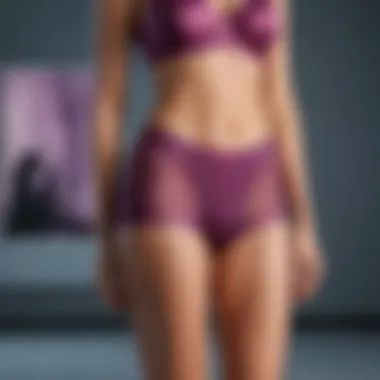 Variety of Spandex Undergarments A stylish display of various types of spandex undergarments arranged elegantly