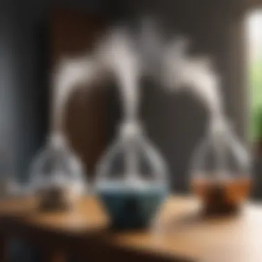 Graphic comparison of different types of humidifiers
