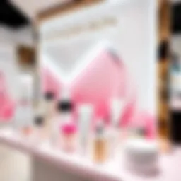 Elegant display of Wonder Skin products at Sephora