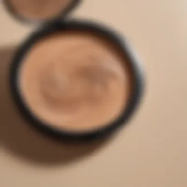 Close-up of creamy texture showcasing the richness of a milk bronzer dupe