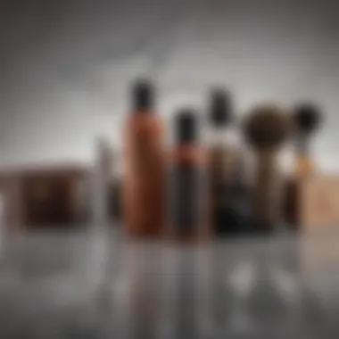 Luxurious Grooming Essentials for Thick Coarse Hair Facial hair grooming kit on marble surface