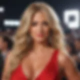 Kim Zolciak in Glamorous Red Carpet Attire