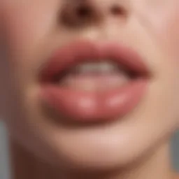 Close-up of Glossier Lip Balm showcasing its texture