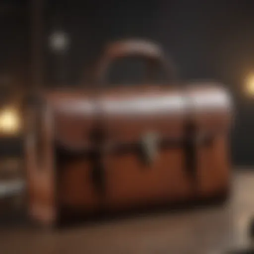 Elegant leather briefcase for professionals