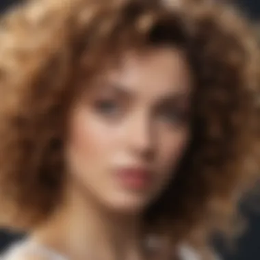 Close-up of soft, defined curls showcasing natural texture