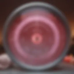 Visual representation of menstrual cycle tracking.