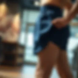 Lightweight running shorts showcasing breathable fabric