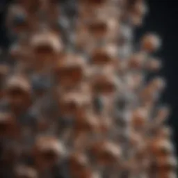 Illustration of the keratin molecule structure