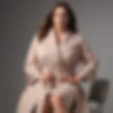 Elegant Lane Bryant Spring Coat draped over a chair