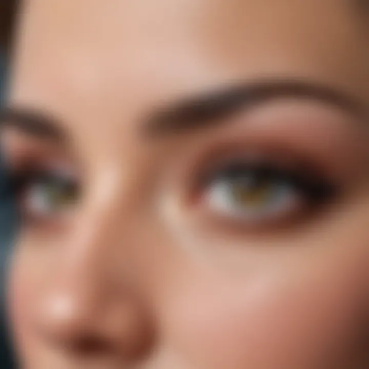 Elegant lash extensions enhancing small eyes