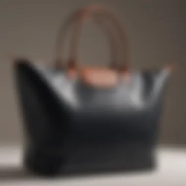 The Modern Silhouette of the Le Pliage Tote Elegant design of the Le Pliage Medium Shoulder Tote showcasing its modern silhouette