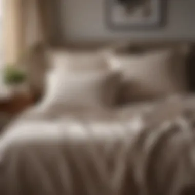 Breathable Linen Bliss Soft and breathable linen pillowcase in a cozy bedroom setting