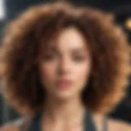 A close-up of vibrant, defined curly hair showcasing its natural texture and shine.