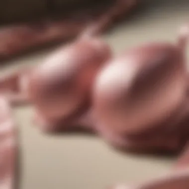 Opulent Satin Fabric Luxurious satin fabric of a DD bra
