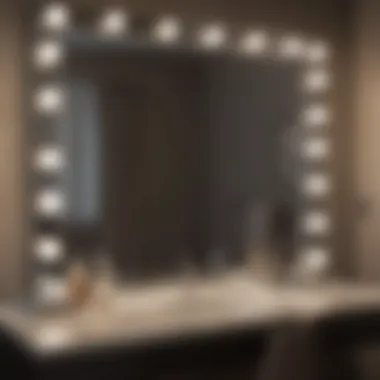 Illuminated Vanity Mirror reflecting elegance