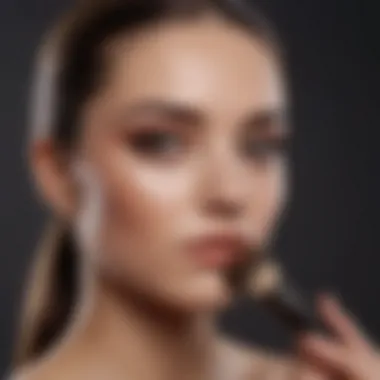 Makeup Brush Application