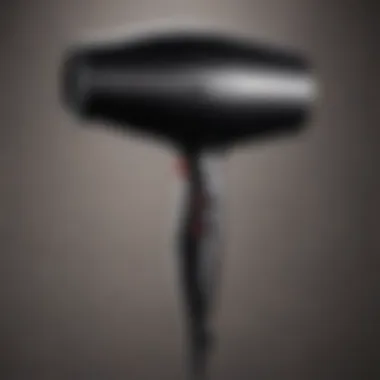 Sleek hair dryer with advanced technology